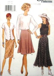 9175 EZ VOG BIAS, STRAIGHT,  FLARE SKIRTS 3 LENGTHS PATTERN 6-16